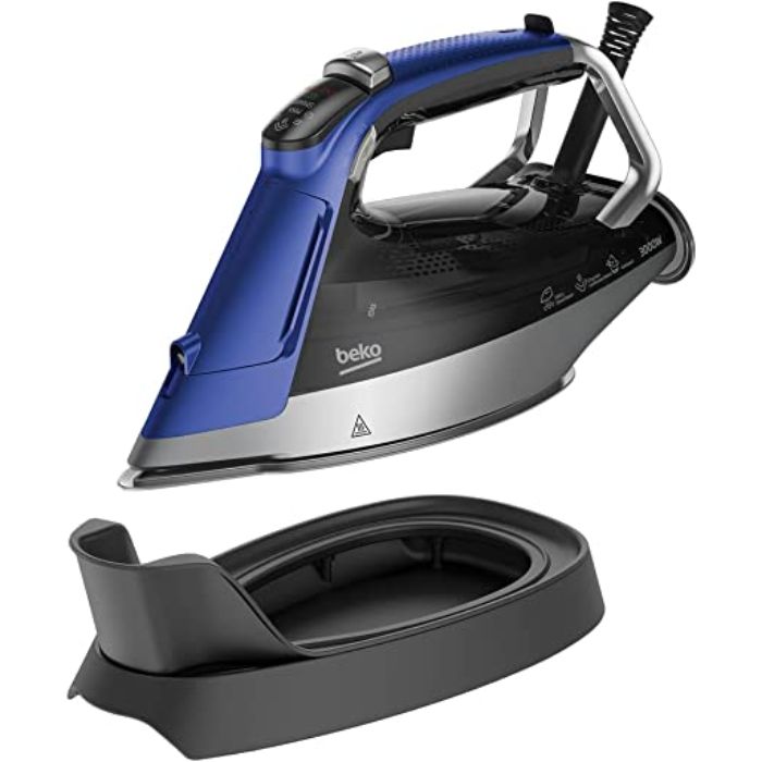 Beko Steam Iron, Super Glide Ceramic Soleplate, Blue - SPA9130B