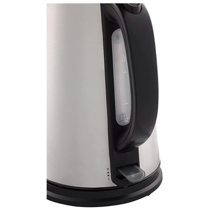 Beko WKM6226I Stainless Steel Water Kettle, 1.7 L Capacity, 2200 Watts, Auto Off, 360 Degree Rotation
