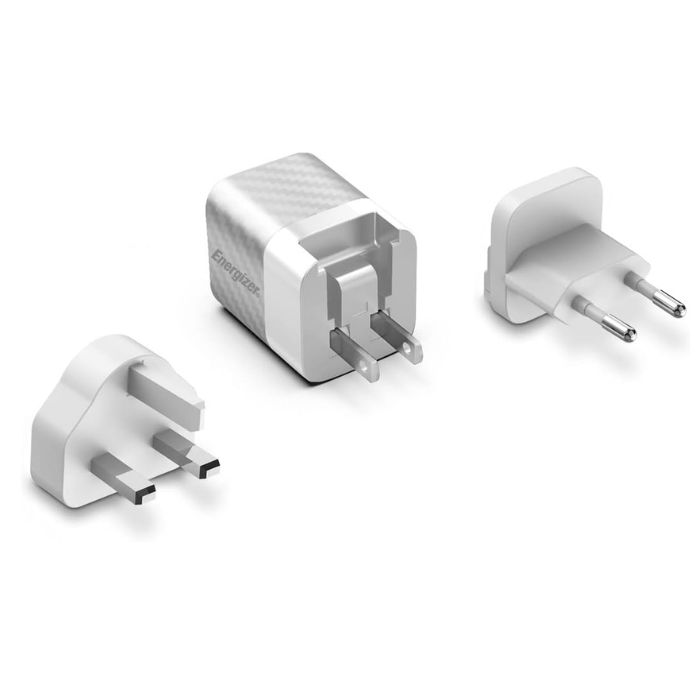 Energizer 20W Wall Charger Multi plug - Silver
