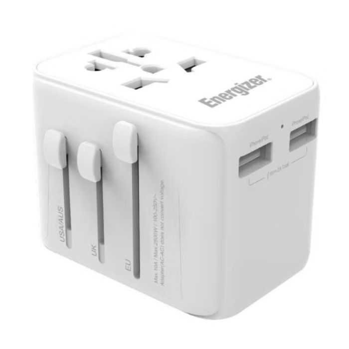 Energizer 12W International Travel Adapter - White