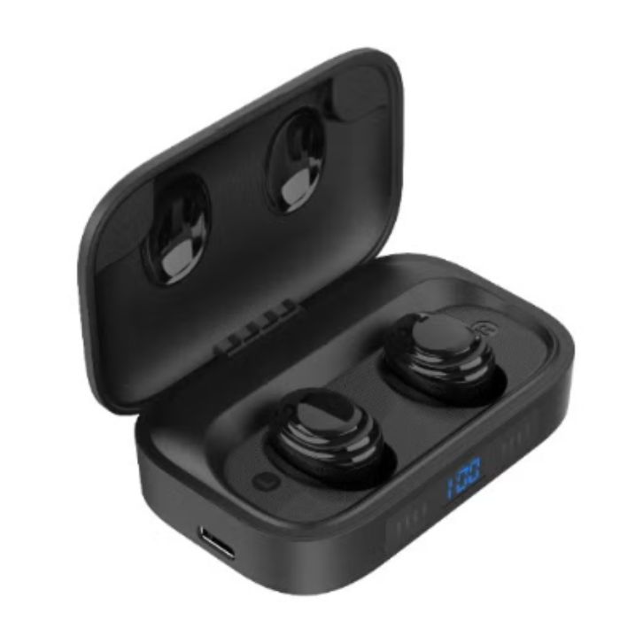 Energizer TWS Wireless Earbuds with 2400mAh Power Bank Case - Black