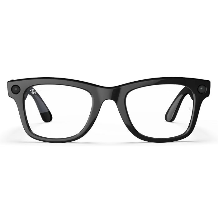 Ray-Ban Meta Skyler Shiny Black Smart Glasses With Clear Lenses 49mm
