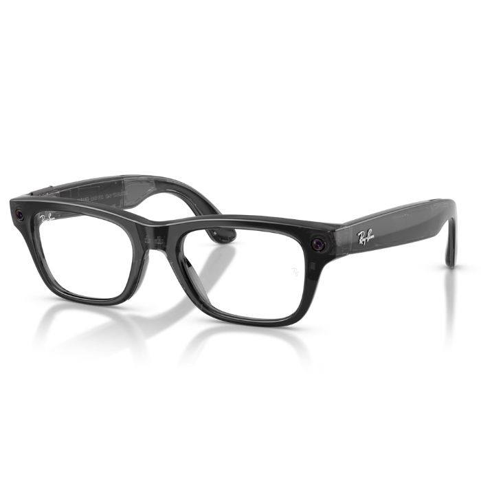 Ray-Ban Meta Blayzer Gen 2 Transparent Black Clear Lens Smart Glasses 54mm