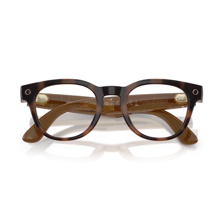 Ray-Ban Meta Scriber Optics (Gen 2) Smart Glasses (F Havana, L Clear Lens, 49mm) RW7002
