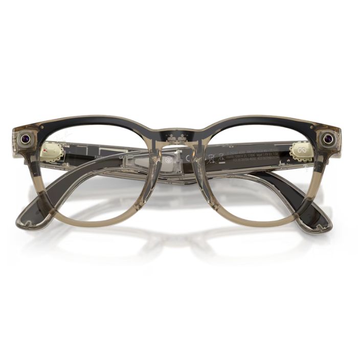 Ray-Ban Meta Scriber Optics (Gen 2) Transparent Stone Beige, L Clear 49mm, RW7002
