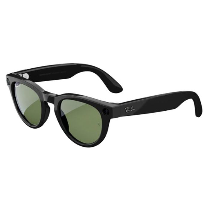 Ray-Ban Meta Glass Headliner Shiny Black/G15 Green RW4009F
