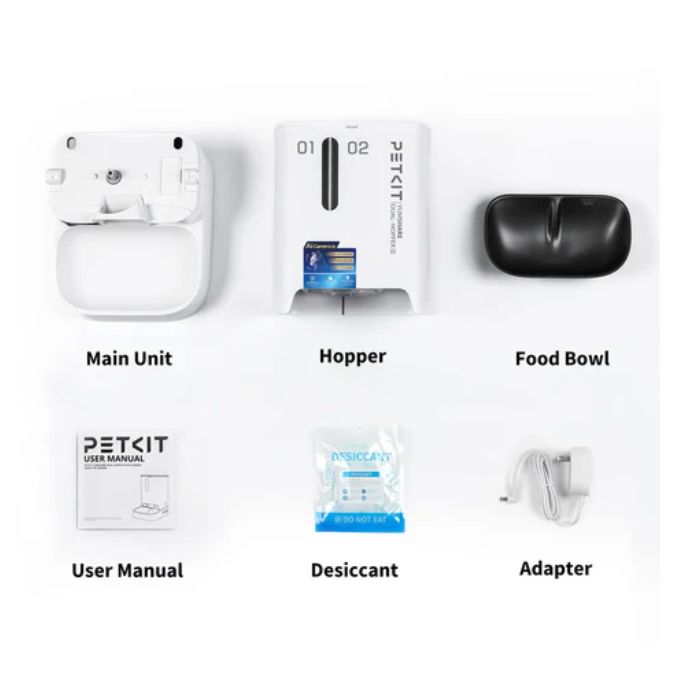 Petkit YumShare Gemini 2.0 AI-powered Camera Automatic Feeder with Dual Hopper - 3L+2L 