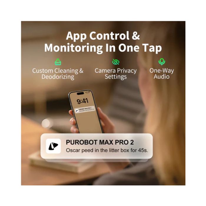 Petkit Purobot Max Pro 2.0 Upgraded Automatic with Ai Camera Cat Litter Box