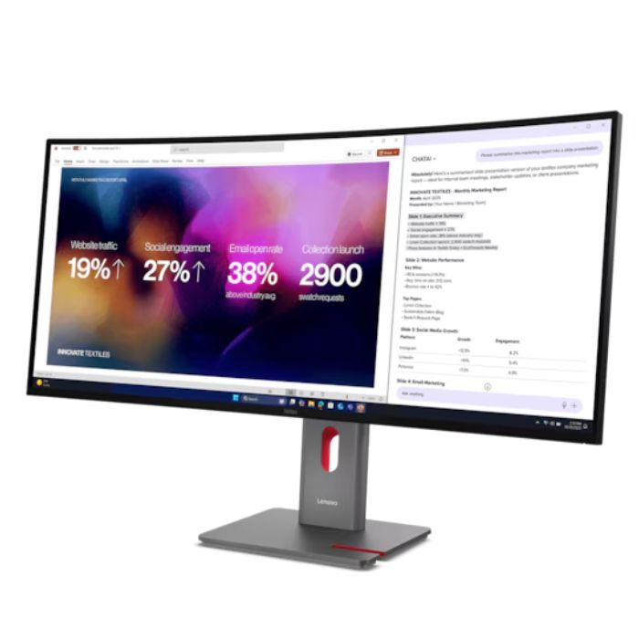 Lenovo Think Vision P40WD-40, 39.7inch Curved 21:9 WUHD Thunderbolt Docking Monitor