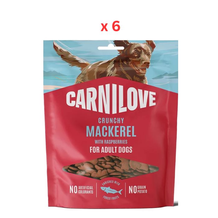 Carnilove Mackerel With Raspberries Crunchy Snack For Dogs 200g Pack Of 6