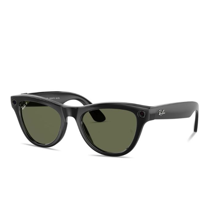Ray-Ban Meta (Gen 2) Skyler Shiny Black G15 Green Smart Glasses