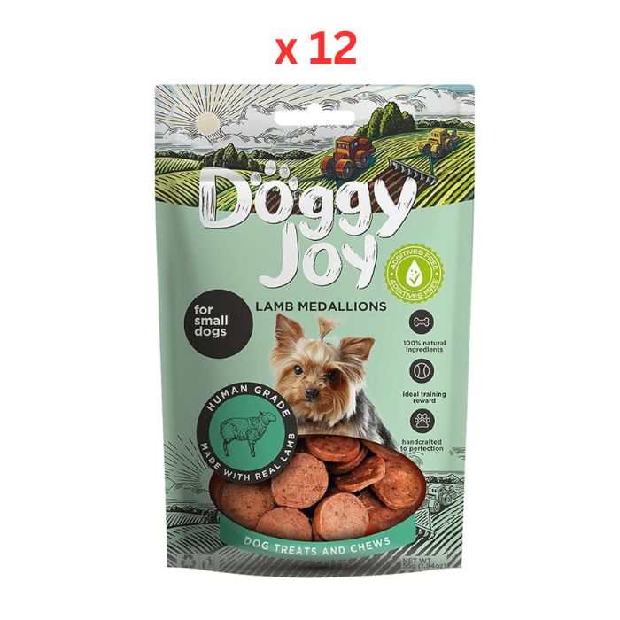 Doggy Joy Lamb Medallions Dog Treats 55g Pack Of 12