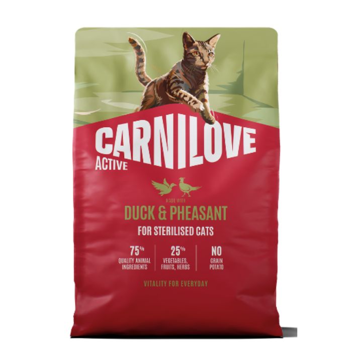 Carnilove Active Duck & Pheasant for Sterilised Adult All Breeds Dry Cat Food 6kg