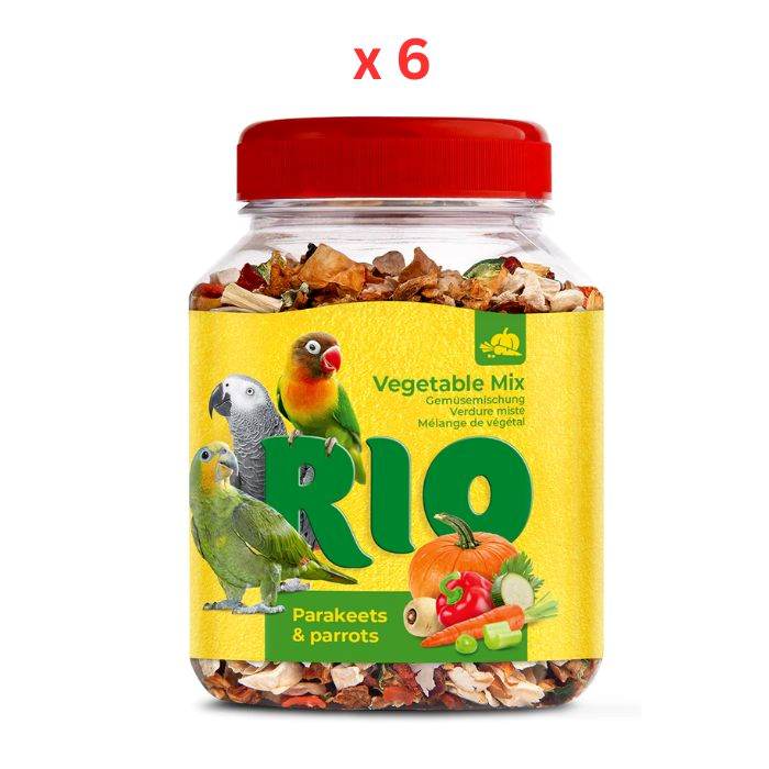 Rio Vegetable Mix Treat For Parakeets And Parrots 150G Pack Of 6
