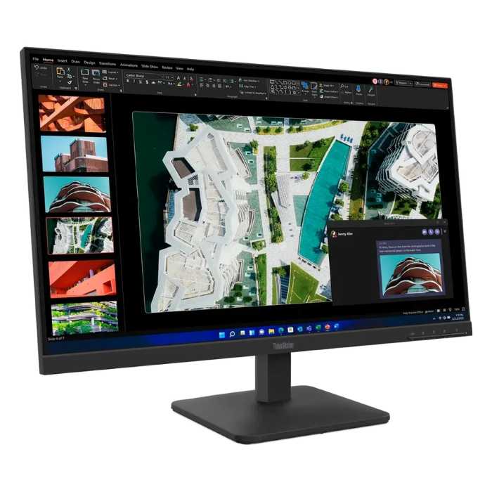 Lenovo Think Vision 27inch FHD 1920X1080 Monitor, 100Hz Refresh Rate, 4ms, HDMI & VGA - 64BEKAT1UK