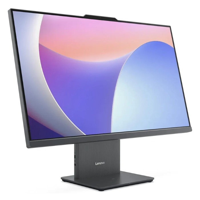 Lenovo Idea Centre 27inch FHD Display All-in-One Desktop PC, Intel Core 5 210H Processor, 16GB RAM, 512GB SSD, DOS, Arabic Keyboard & Mouse, Luna Grey - F0HM00NLAX
