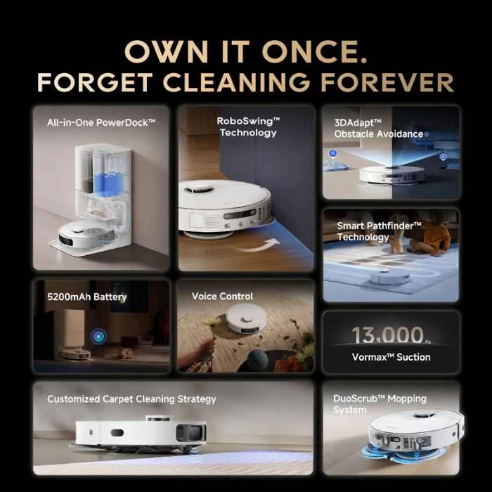 Dreame D20 Ultra Robot Vacuum Cleaner - White