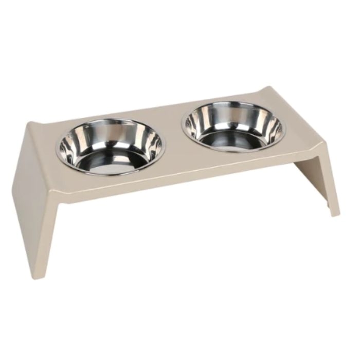 Pawsitiv Star Dinner Set Bowls, Medium - Beige