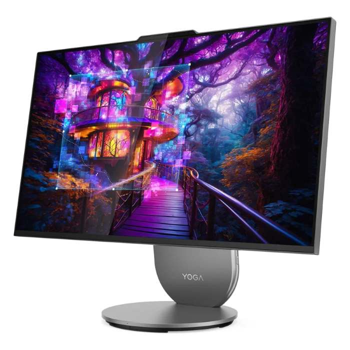 Lenovo Yoga 27inch QHD 120Hz Display All-in-One Desktop PC, Intel Core Ultra 9 285H Processor, 32GB RAM, 1TB SSD, 6GB RTX 4050 Graphics, Windows 11 Pro, English & Arabic Keyboard, Mouse - F0J2001UAX