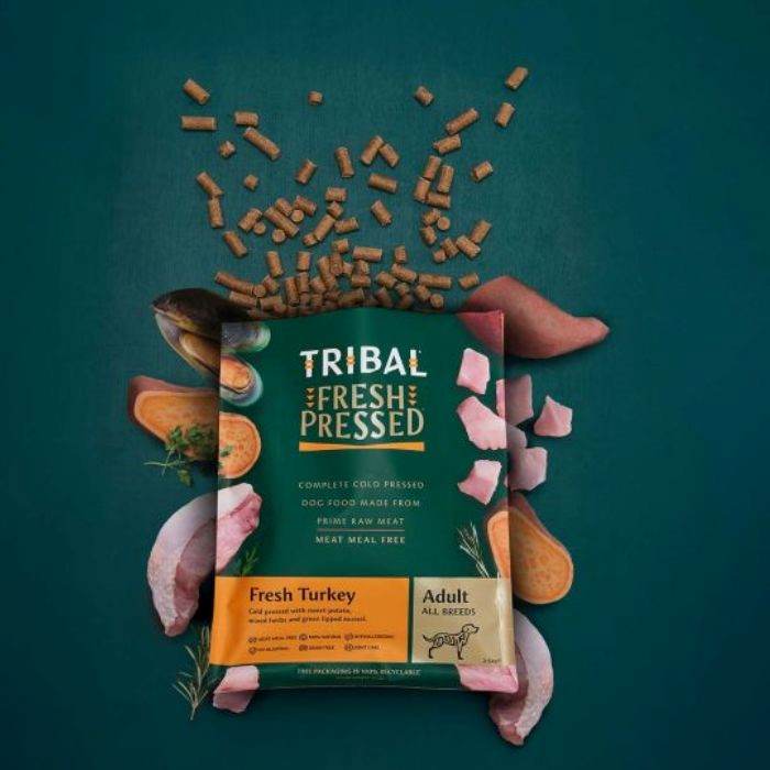 Tribal Fresh Pressed Complete Fresh Turkey Adult Dry Dog Food 2.5Kg