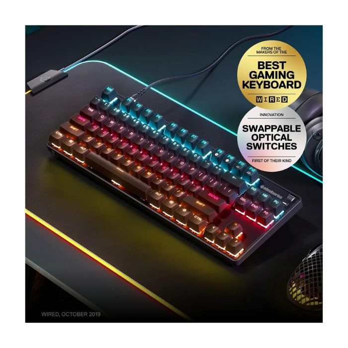 SteelSeries Apex 9 TKL Wired Gaming Keyboard, Black - 64847 