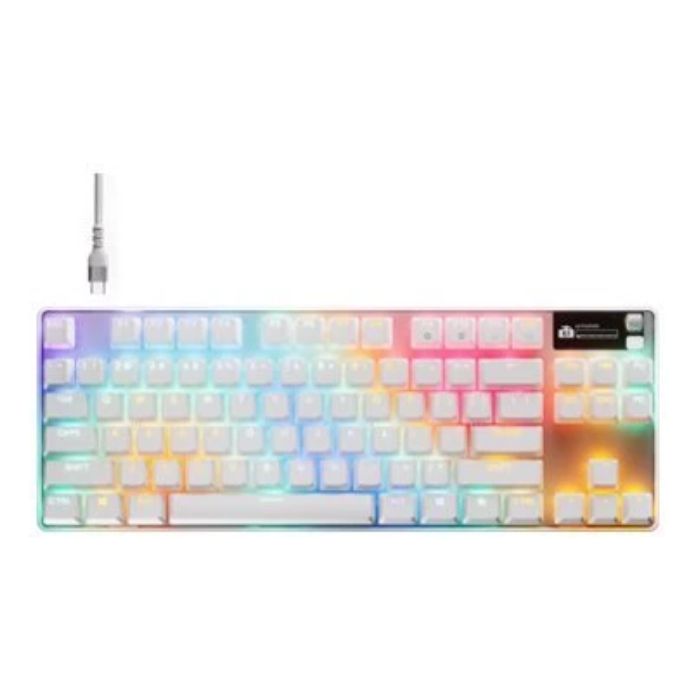 SteelSeries Apex Pro TKL Gen 3 US Gaming Keyboard, White