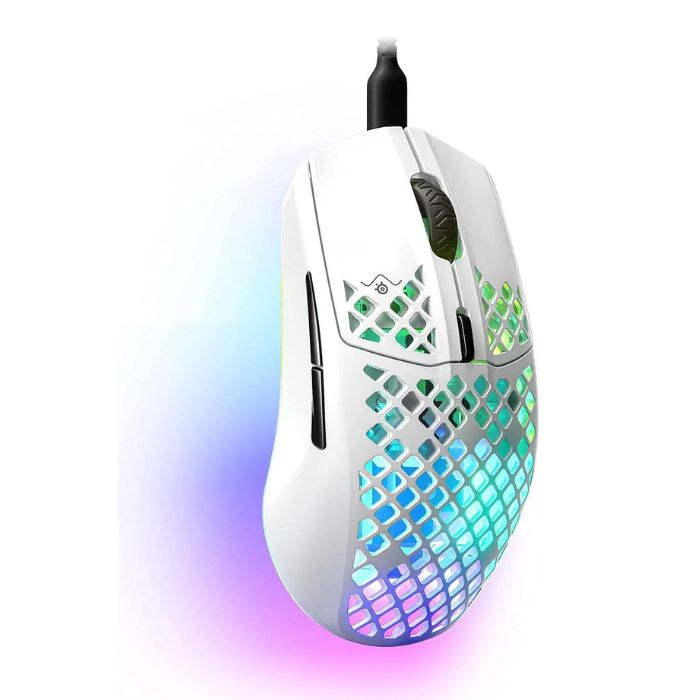SteelSeries Aerox 3 Wireless Super Light Snow Gaming Mouse, White - 62603