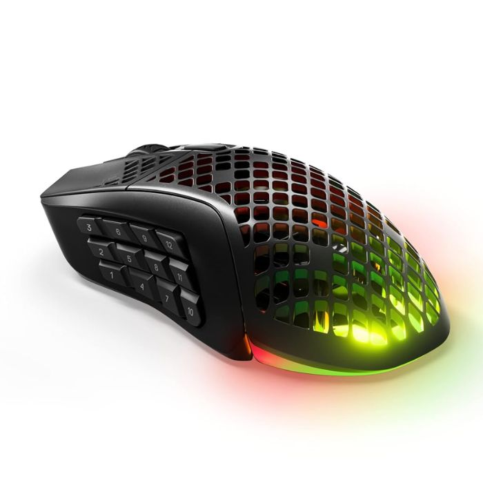 SteelSeries Aerox 9 Wireless Ultra-Lightweight Wireless Gaming, Black - 62618