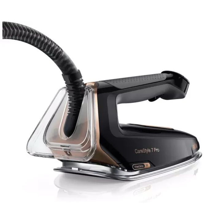 Braun CareStyle 7 Pro Steam Generator Iron, World’s First FreeGlide3D Soleplate, Vertical Ironing, iMode Interface, iCare Mode, Anti-Drip, EloxalPlus, 2L Water Tank, Auto-Off, 2700 Watts, IS 7286 Black