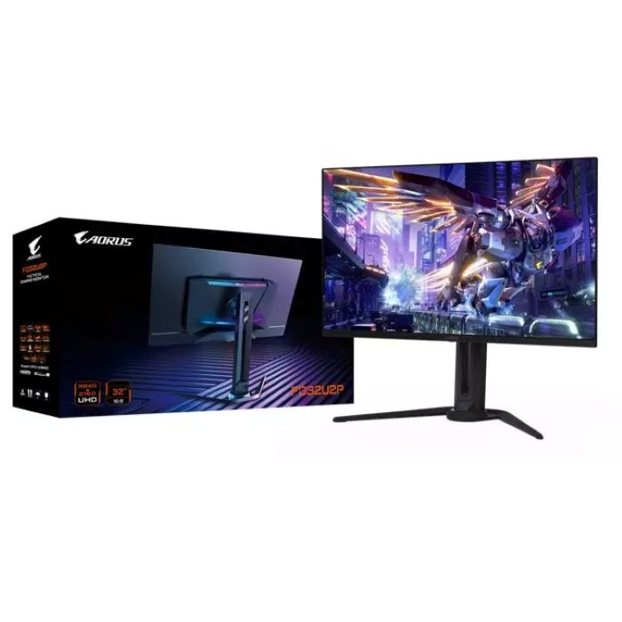 Gigabyte Aorus FO32U2P 31.5 Inch UHD 0.03ms 240Hz OLED Gaming Monitor - Black - FO32U2P-EK