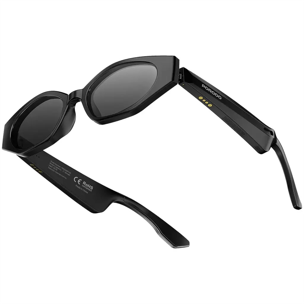 Porodo Lifestyle Tivora, Audio Smart Sunglasses- Black