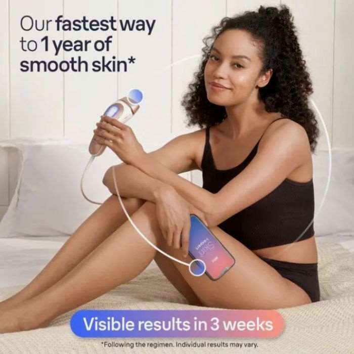 Braun IPL Skin I·Expert, At Home Hair Removal, With Free App, Pouch, Venus Razor, 3 Heads - PL7257