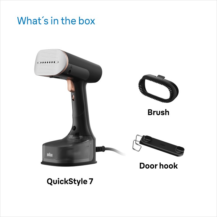 Braun QuickStyle 7 Garment Steamer GS 7077 Black-Copper