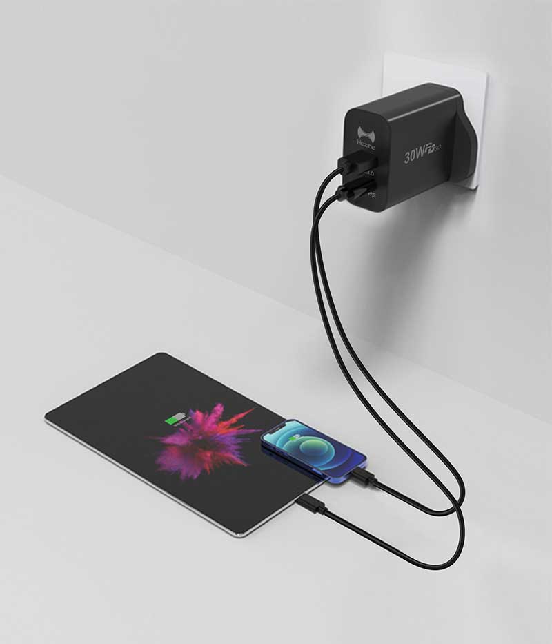 Hezire H-Adapt PD20W with 1.2M Type-C to Type-C cable (HEZ-TC-PD20W-C2C)