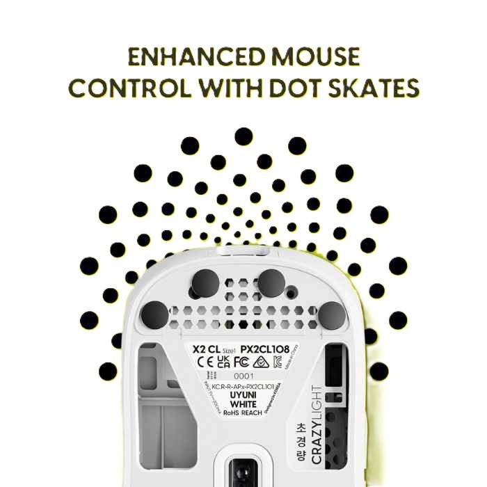 Pulsar X2 Wireless Gaming Mouse CrazyLight Uyuni White