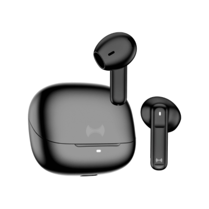 Hezire Hbudz Pulse (Anc+Enc) True Wireless Earbuds, Black-Orange - HEZ-TWS-650