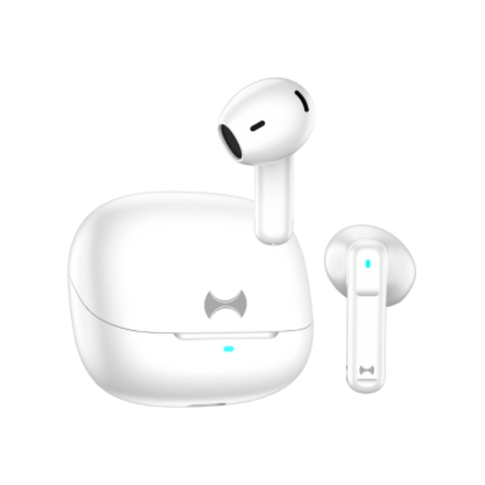 Hezire Hbudz Pulse (ANC+ENC) True Wireless Earbuds, White-Blue - HEZ-TWS-650