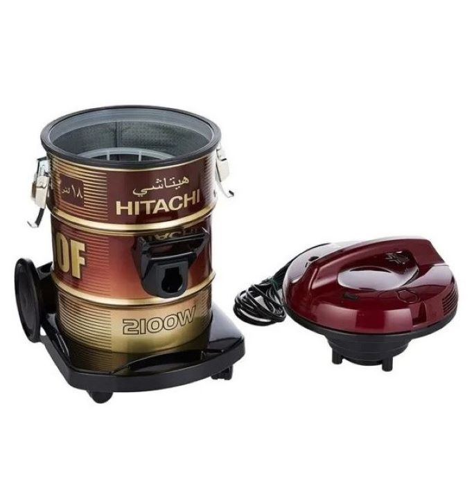 Hitachi 18 Liters Drum Vacuum Cleaner 2100W, CV950F24CBSBK, Black/Gold