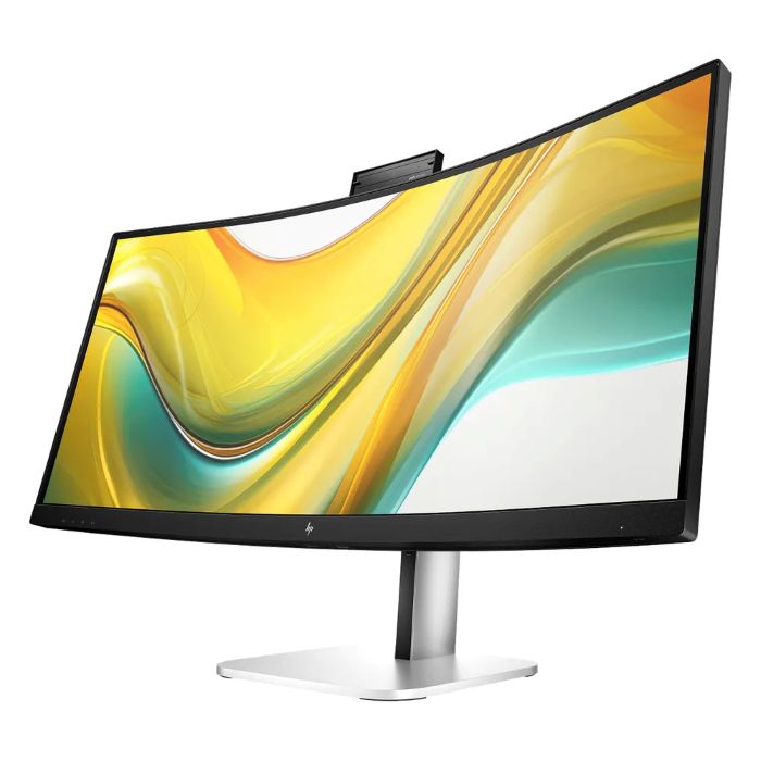 HP Series 5 Pro 34inch WQHD (3440 x 1440 USB-C Curved Conferencing Monitor, 100Hz, Anti-glare, 5ms, HDMI, DisplayPort, Fully Adjustable Stand, Black - 9E0Z2AS