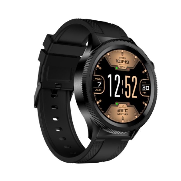 Hezire HWatch Crown Smartwatch, Black - HEZ-SW-10
