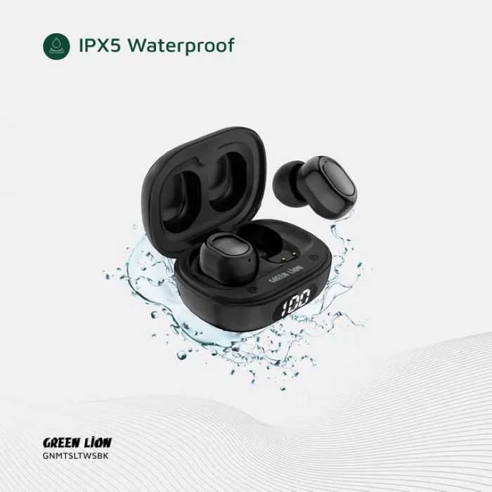 Green Lion Mittersill True Wireless Earbuds - Black