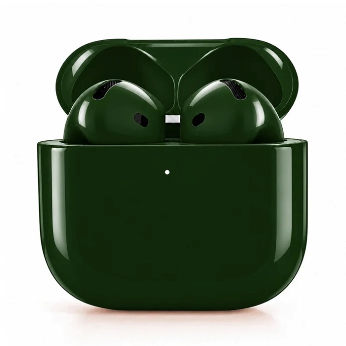 Merlin Craft Customized Apple AirPods 5 WC Green Glossy Bold