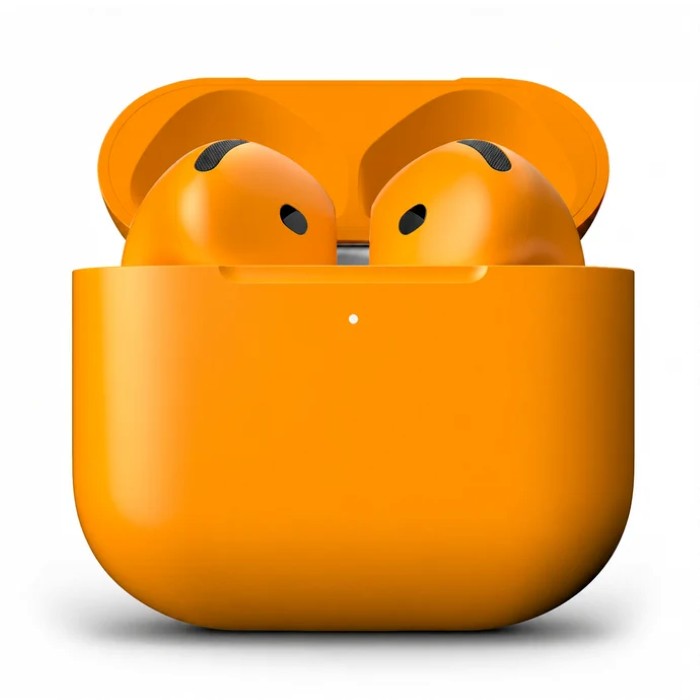 Merlin Craft Customized Apple AirPods 5 Orange Matte Bold