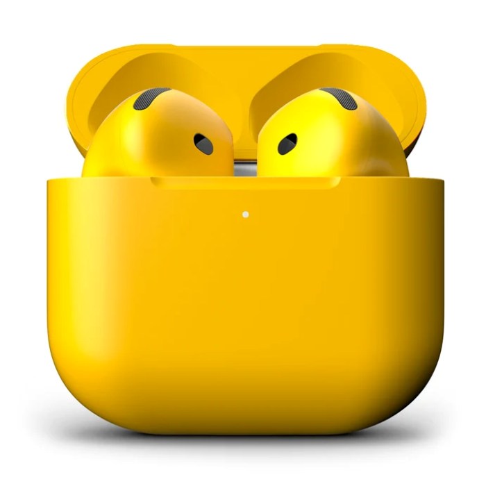 Merlin Craft Customized Apple AirPods 5 WC Yellow Matte Bold
