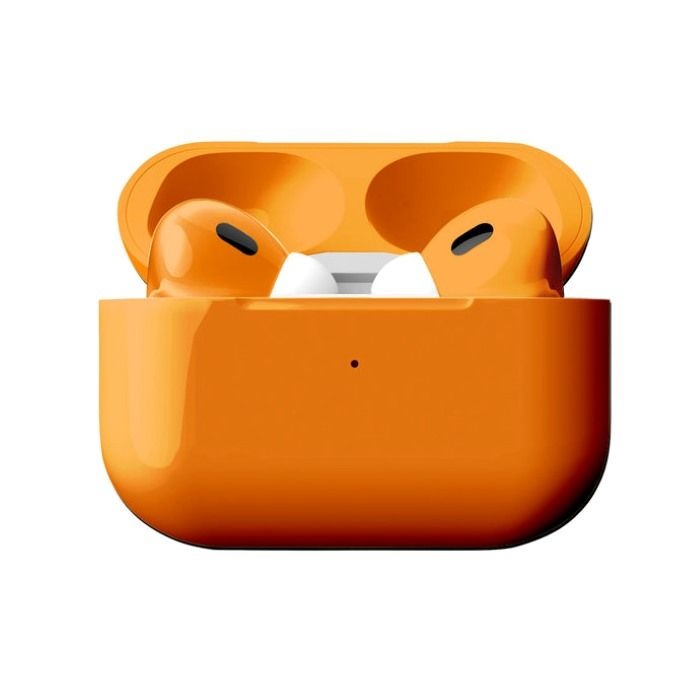 Merlin Craft Customized Apple AirPods 5 WC Orange Glossy Bold