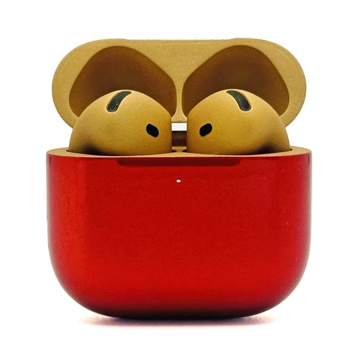 Merlin Craft Customized Apple AirPods 5 Gold-Red I am