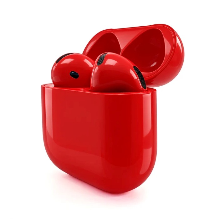 Merlin Craft Customized Apple AirPods 5 Red Glossy Bold