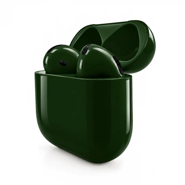 Merlin Craft Customized Apple AirPods 5 Green Glossy Bold