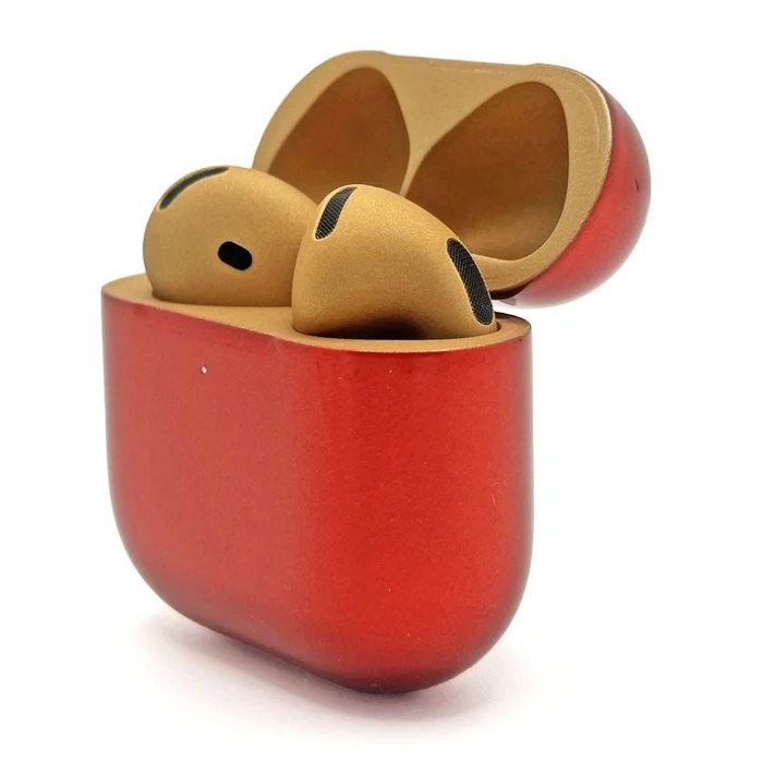 Merlin Craft Customized Apple AirPods 5 Gold-Red I am