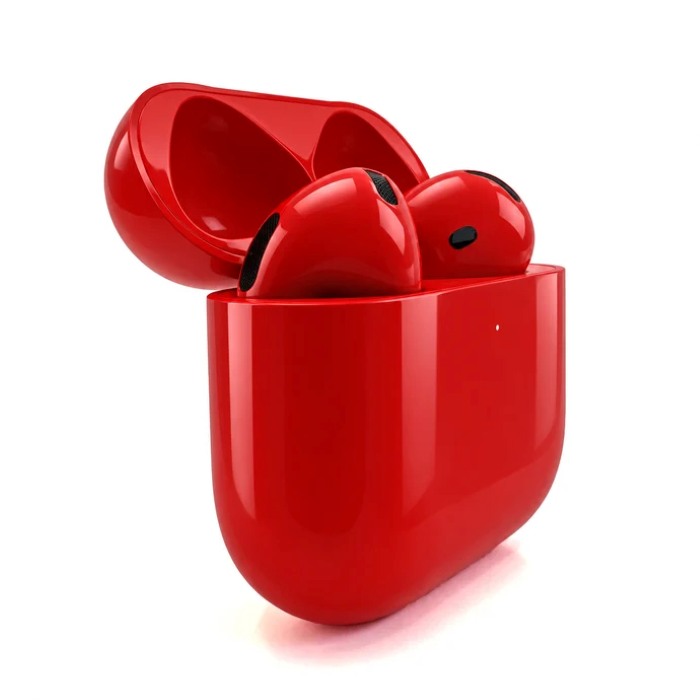 Merlin Craft Customized Apple AirPods 5 WC Red Glossy Bold